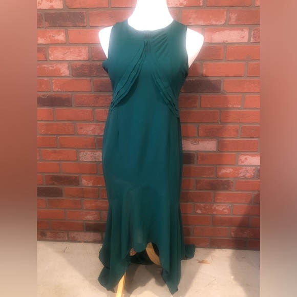 Size small/medium Ya Los Angeles dark green dress - Picture 1 of 3